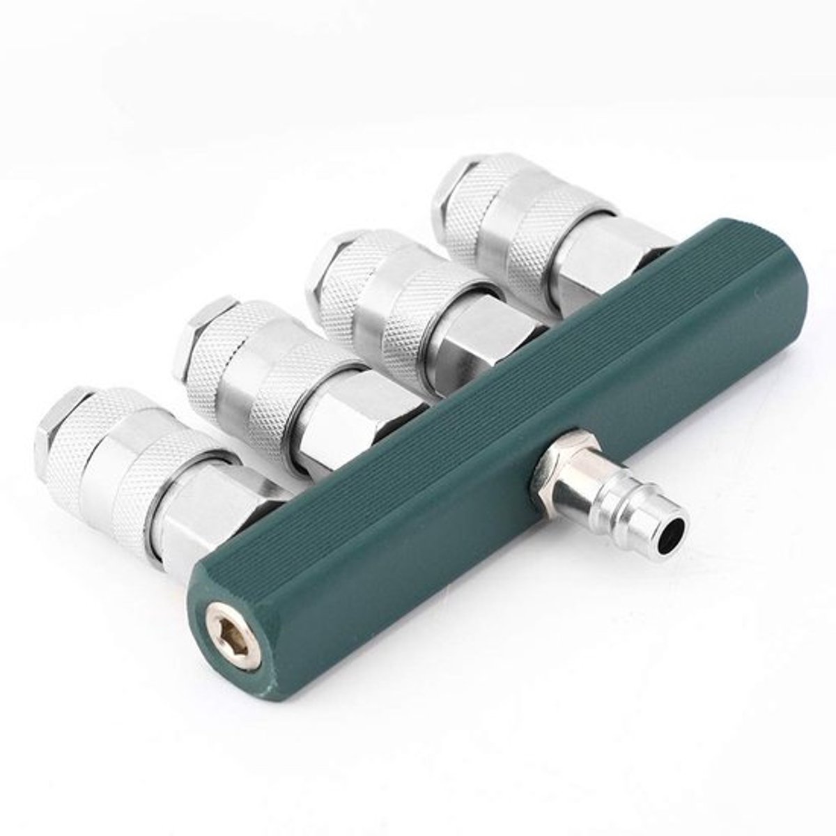 Dailygoods- Luchtpijp Manifold 4-Weg - Snelle Koppeling - 1/4 Inch NPT Draad