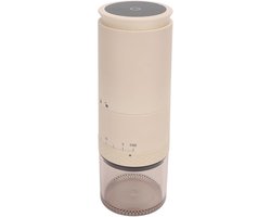 Elektrische Koffiemolen - Koffiebonenmaler Bonenmaler - Verse Koffie Zetten - 38 Maalniveaus - 110 ml - Beige