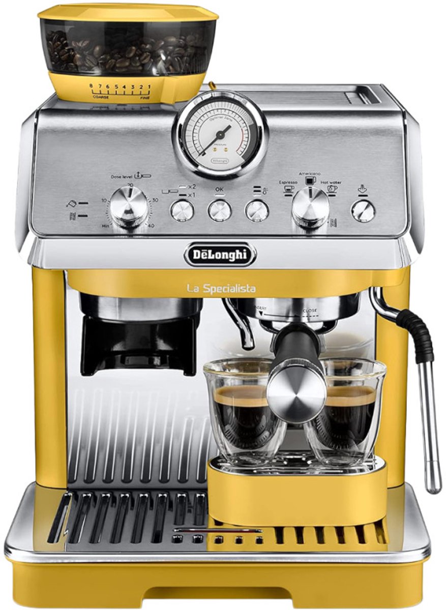 DeLonghi La Specialista Arte EC9155.YE Espresso machine met molen - Geel