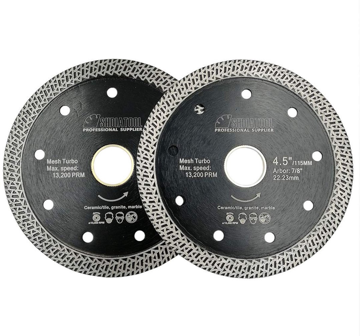 Solidchoice - Diamantschijf Turbo voor Tegels en Keramiek (115 mm, 2 Stuks)