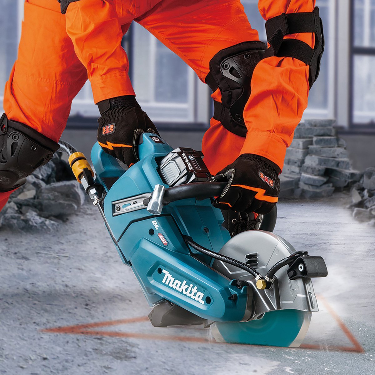 GAH Alberts buisklem L 133 x B 40 x H 55 mm staal galv. geel verz. v. buizen 57 mm 2 1/4” - 216672