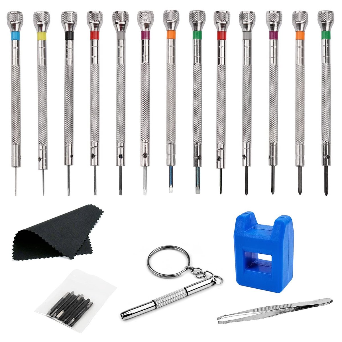 Solidchoice - 13 Stuks Precisieschroevendraaierset voor Uurwerken