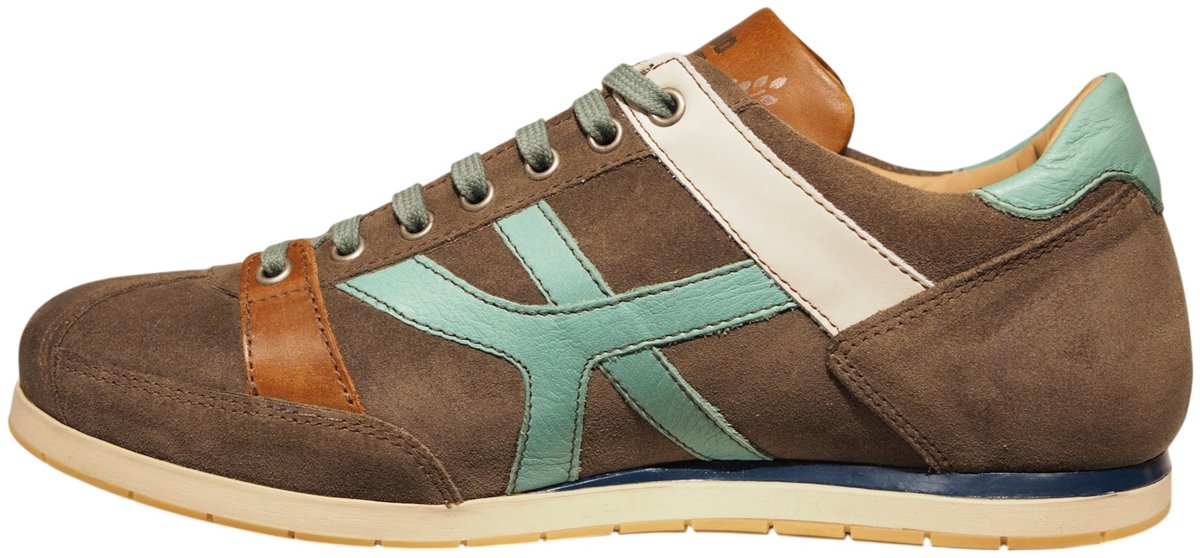 Kamo Gutsu taupe leren heren sneakers Tivo-044