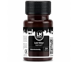 LM-Kreativ Leerverf - Leerverzorging en Reparatie - Waterbestendig - Slijtvast - Bruin - 50 ml