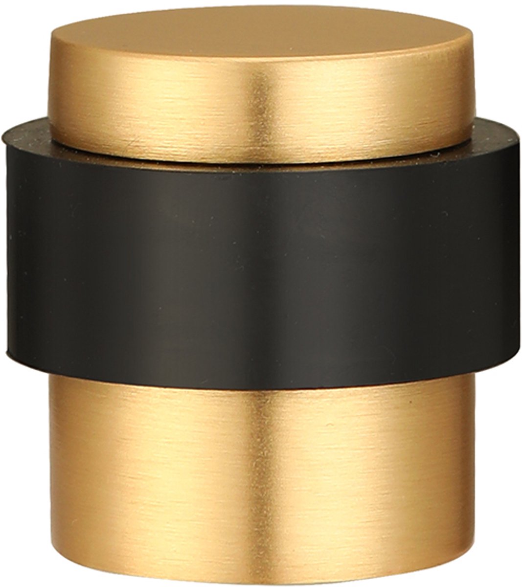 Deurstopper voor vloermontage 25x30mm mat goud PVD gecoat