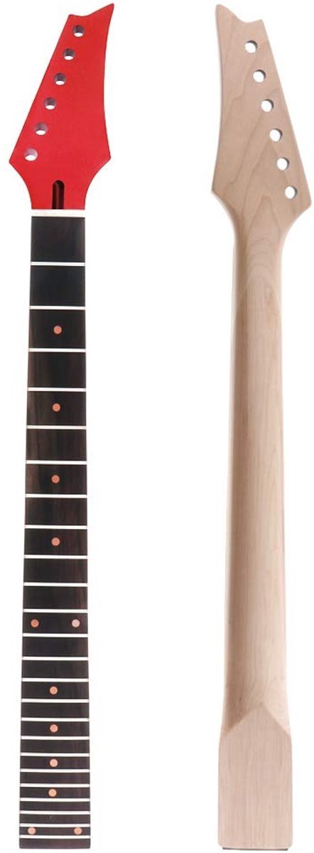 Solidchoice - Elektrische Gitaar Hals - Vervanging Onderdelen - Rood - Esdoorn en Palissander - 24 Fret