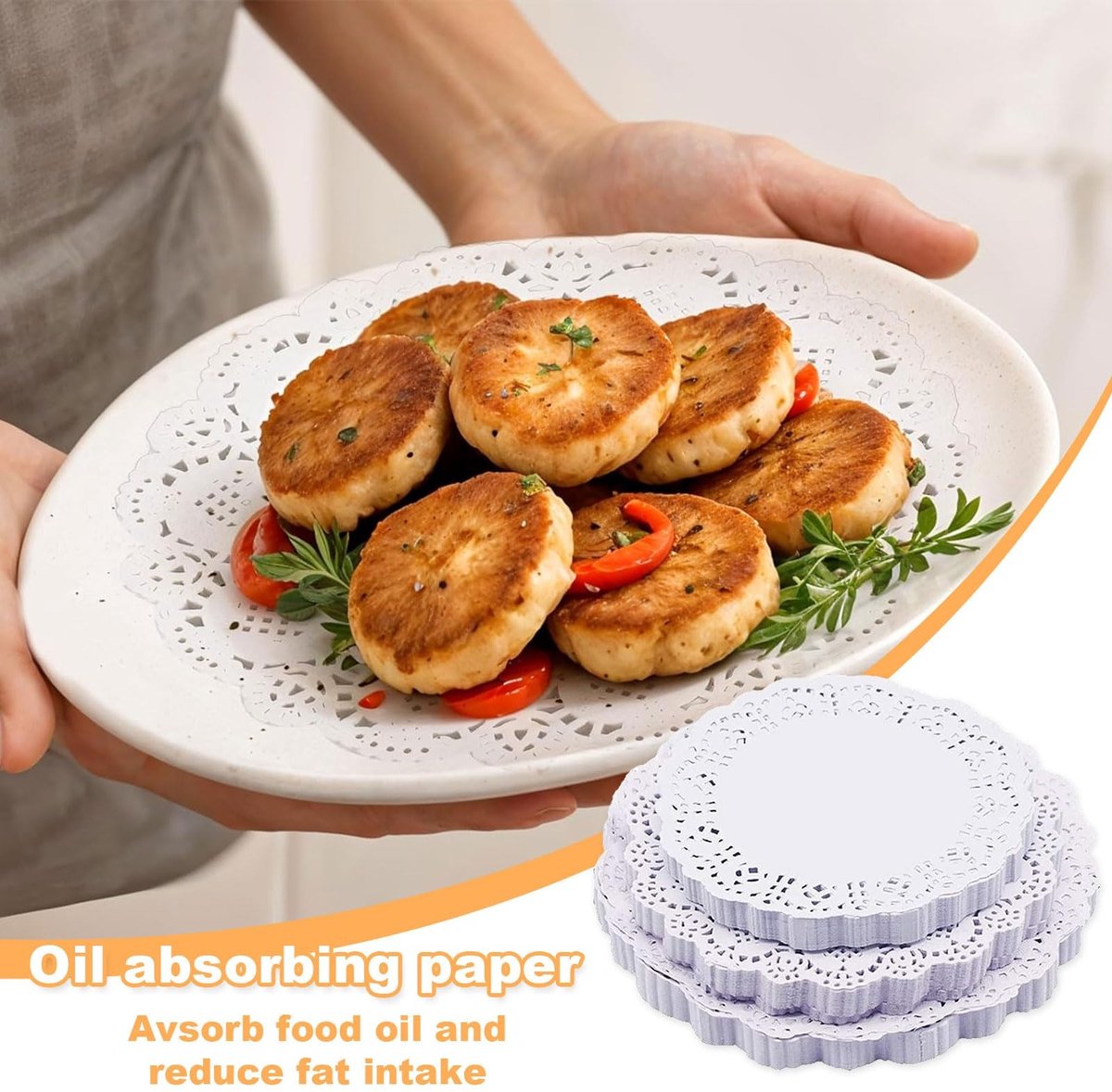 Solidchoice - Decoratieve Lace Papieren Placemats van 450 Stuks