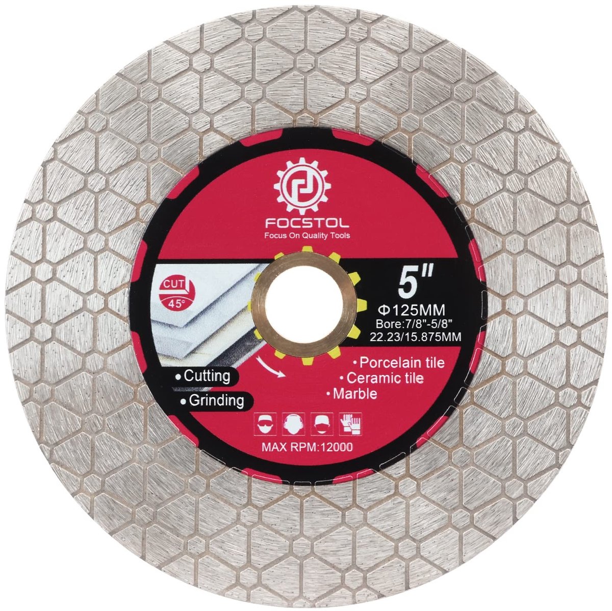 Solidchoice - Diamanttegelzaagblad 125mm voor Keramische Tegels