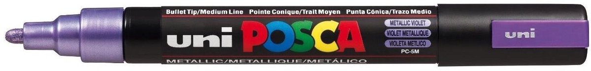 Solidchoice - Violet Metallic Marker met Middel Fijne Ronde Punt