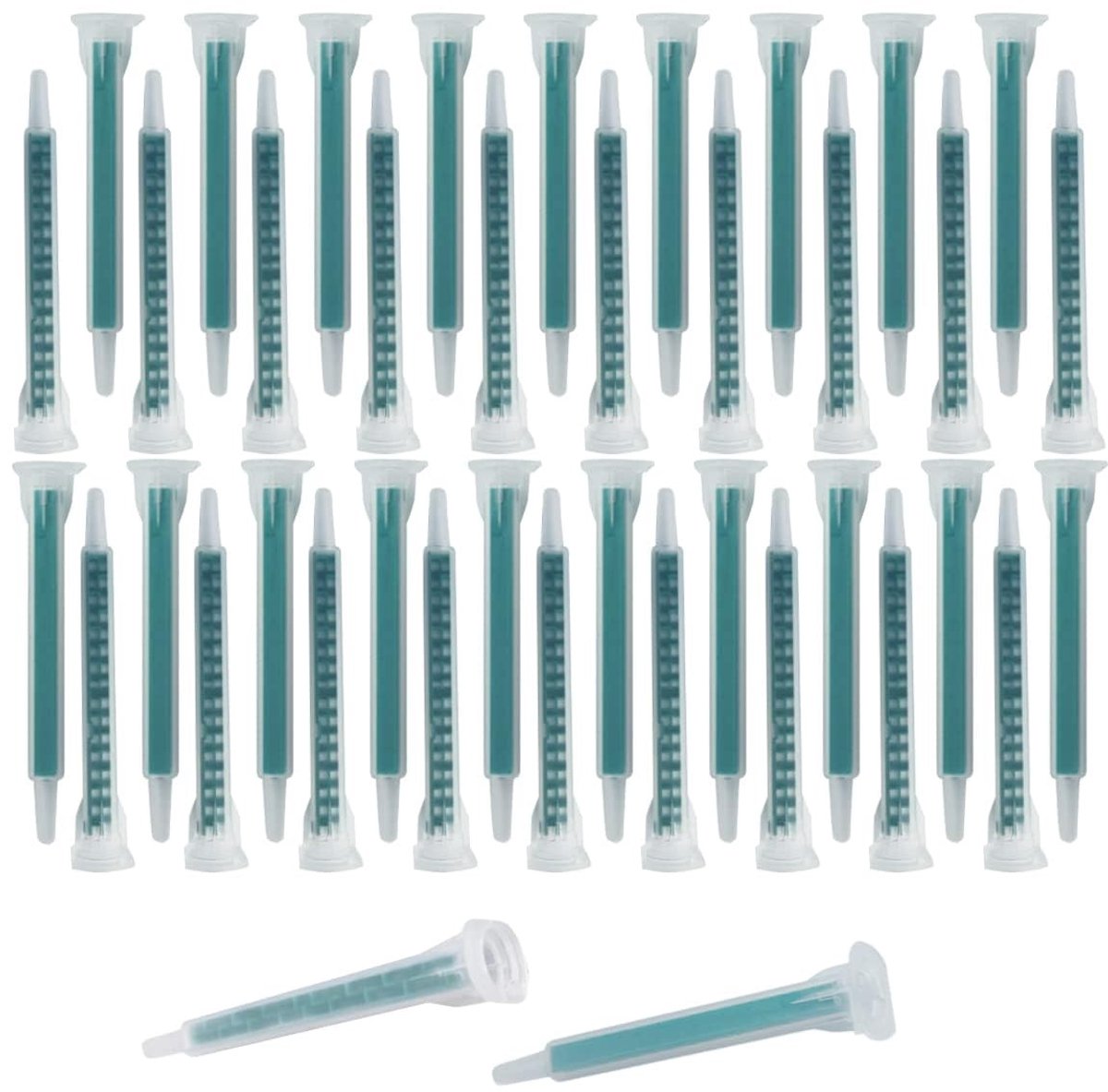 Solidchoice - 50 Stuks Epoxy Mengnozzles voor Precisie en Gebruiksgemak