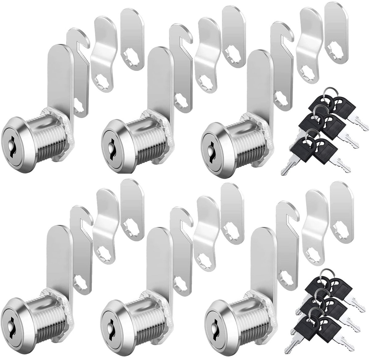 Solidchoice - Set van 6 Brievenbusloten met Sleutels