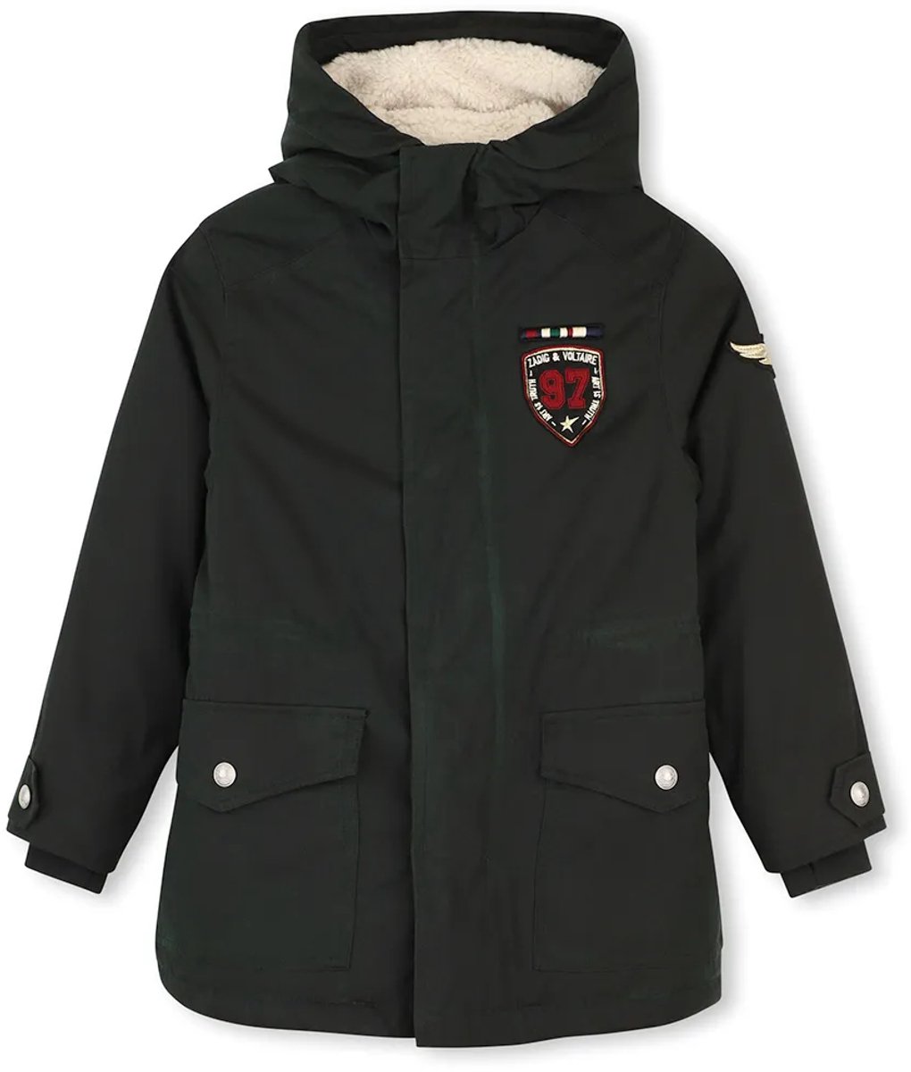 Zadig & Voltaire X60862 Parka Zwart 10 Years Jongen