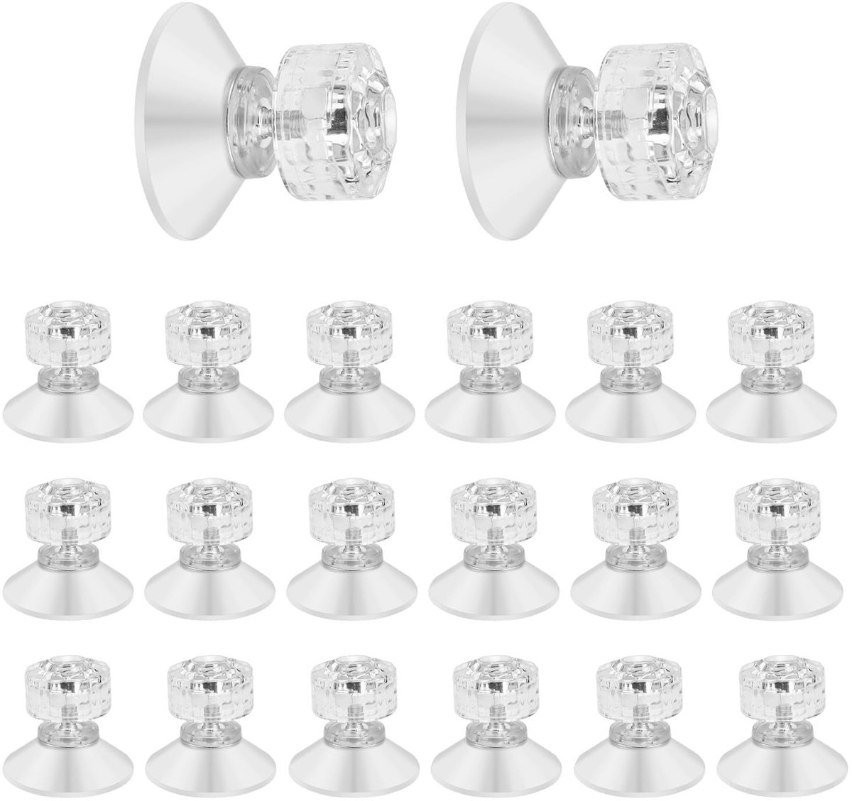 Solidchoice - Multifunctionele Zuignappen met Schroefdraad (20 stuks)