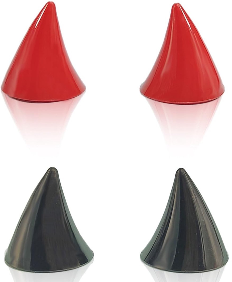 Solidchoice - Set van 4 Decoratieve Hoorns voor Motorhelm