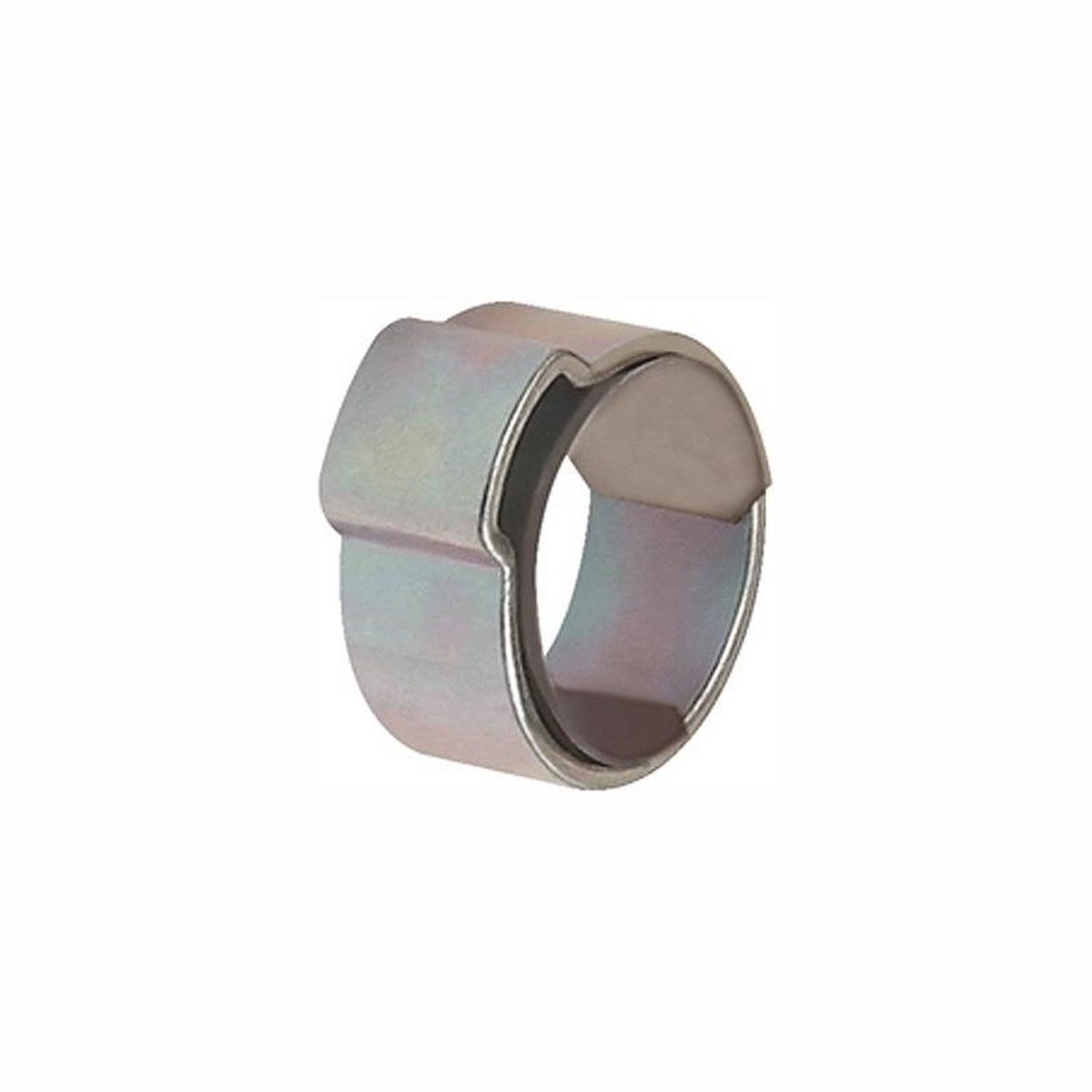 Riegler 50x Slangklem 1-Oor Staal glansverzinkt (W1) met Inlegring Spanbereik 15 - 17,3 mm - 179421