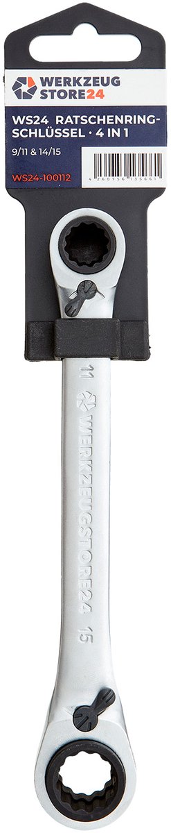 WS24 4-in-1 Steeksleutel CrV 9/11 en 14/15 - WS24-100112