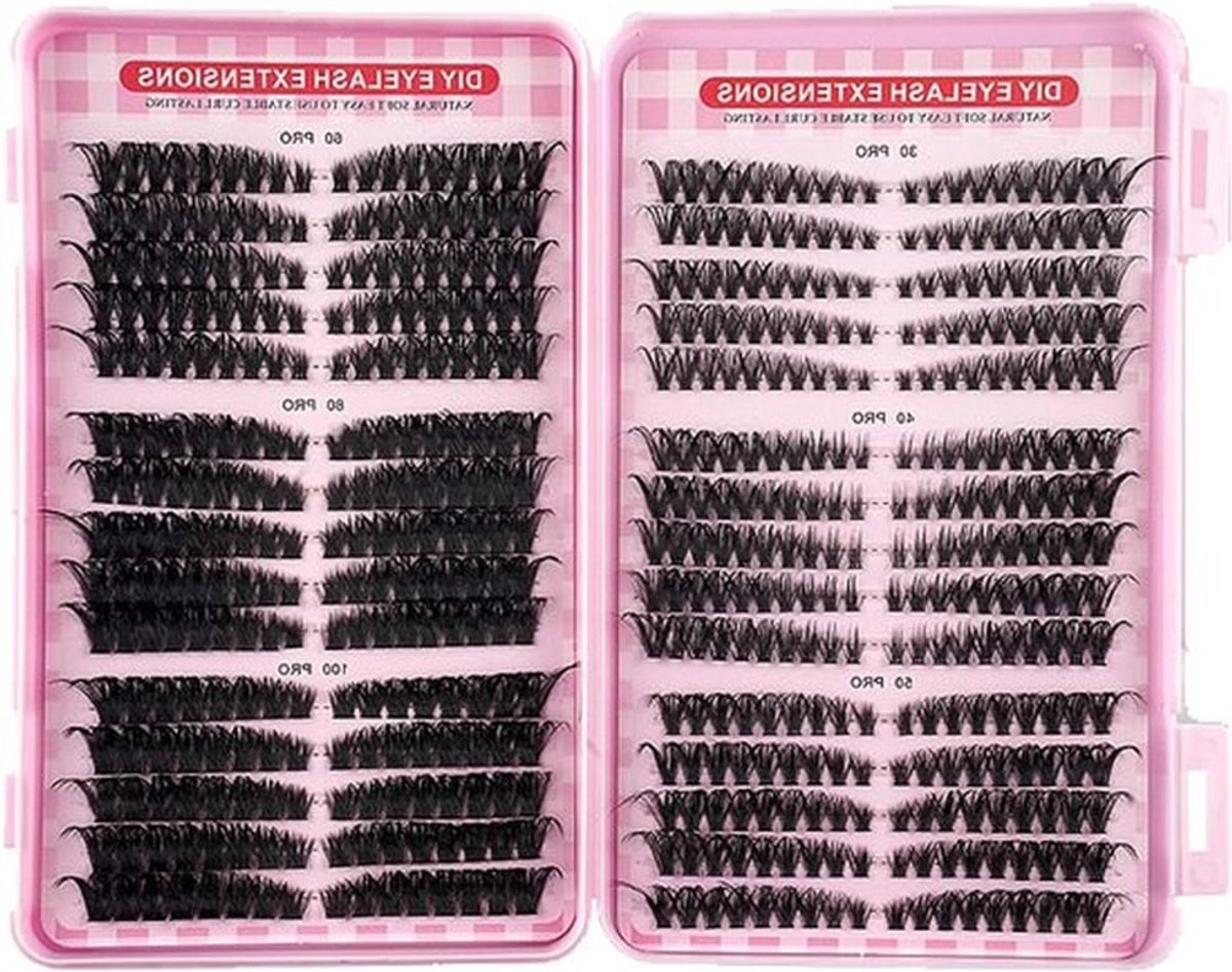 Individuele Wimperextensions, 560 Stuks, 30D tot 100D, 8-16 mm, Perfect voor Natuurlijke en Dramatische Looks, DIY Wimperverlenging