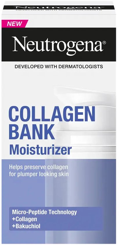 Neutrogena Collagen Bank Moisturizer met Micro-Peptide Technologie, Collageen en Bakuchiol.