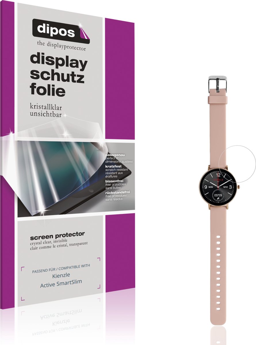 dipos – 6x Beschermfolie geschikt voor Kienzle Active SmartSlim | Krasbestendige & heldere Screenprotector Ultra-Thin