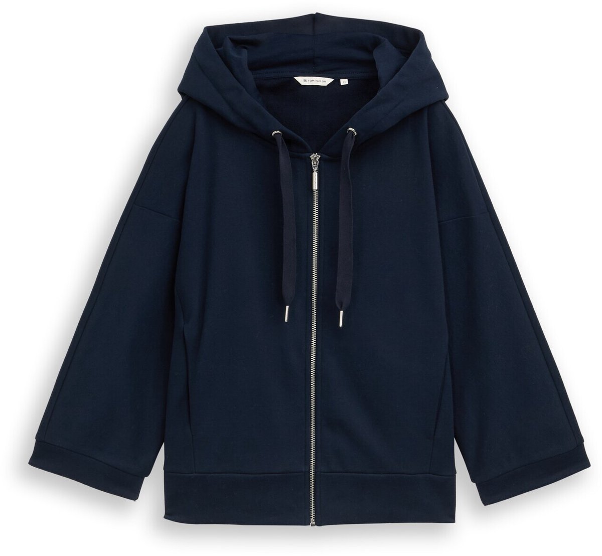 Tom Tailor - Hoodie-sweatvest met vleermuismouwen - Maat S - sky captain blue