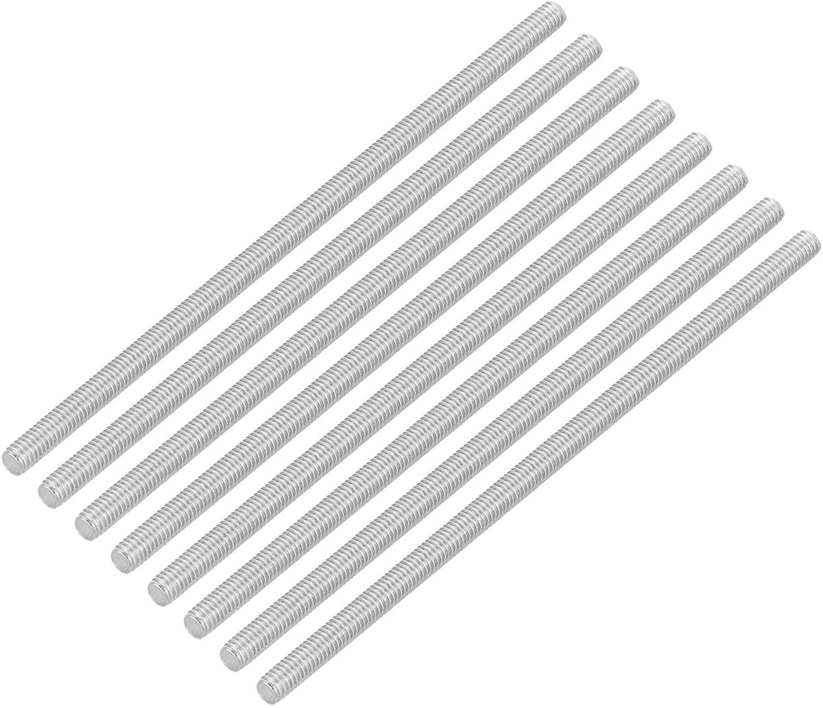 Solidchoice - Draadstangen M3 x 75 mm - 8 Stuks Roestvrij Staal 304