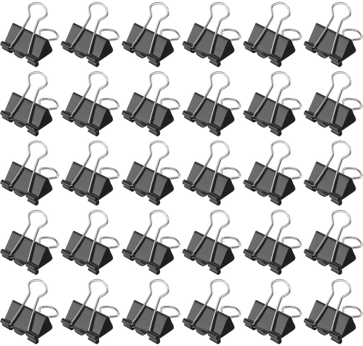 Solidchoice - 150 Stuks 25mm Bulldog Clips voor Kantoor en School
