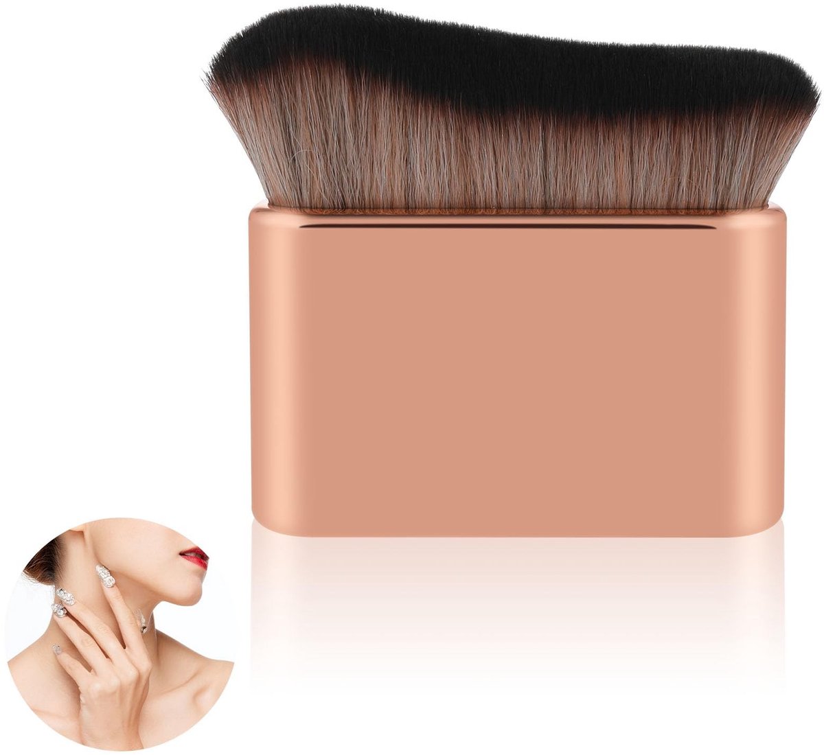 Solidchoice - Borstel voor Lichaamsbruining en Make-up - Zelfbruiner en Foundation