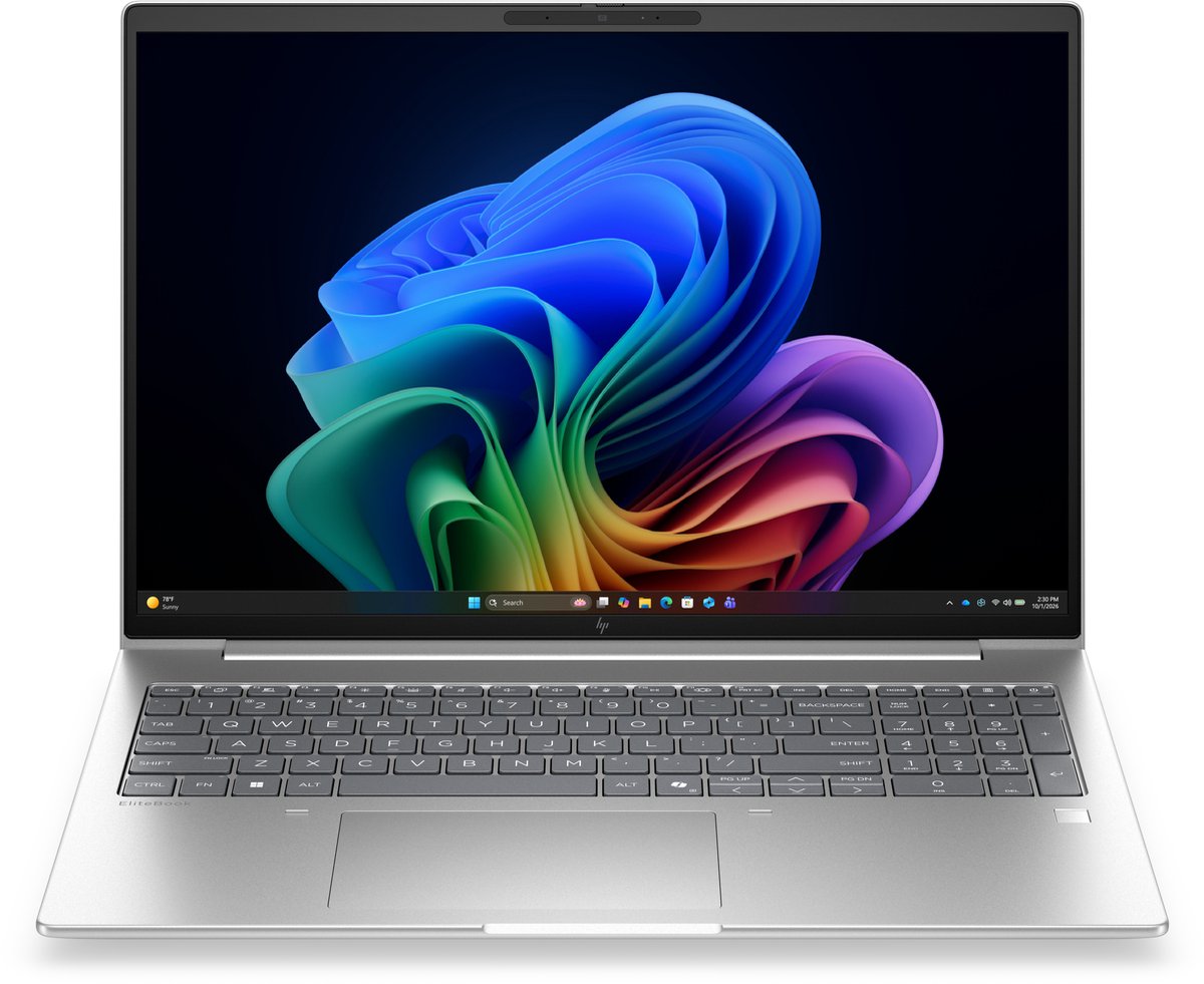 HP EliteBook 6 G2a 16 Next Gen AI PC AMD Ryzen AI 7 445 Laptop 40,6 cm (16") WUXGA 16 GB DDR5-SDRAM 512 GB SSD Wi-Fi 7 (802.11be) Windows 11 Pro Zilver QWERTY