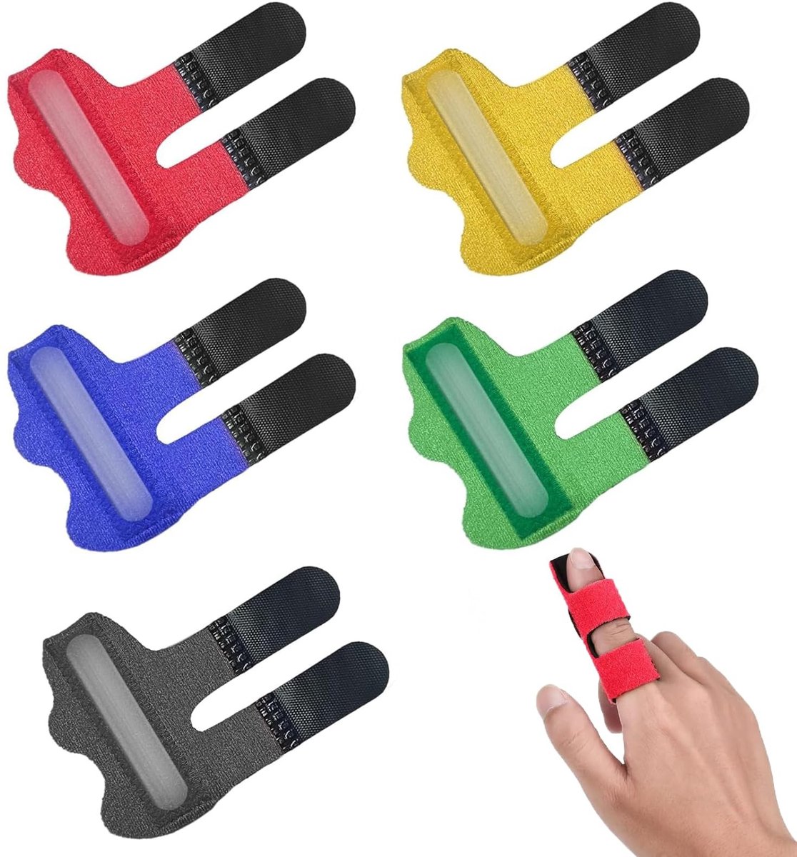 Solidchoice - Set van 5 Vingersplinten voor Pijnverlichting en Ondersteuning