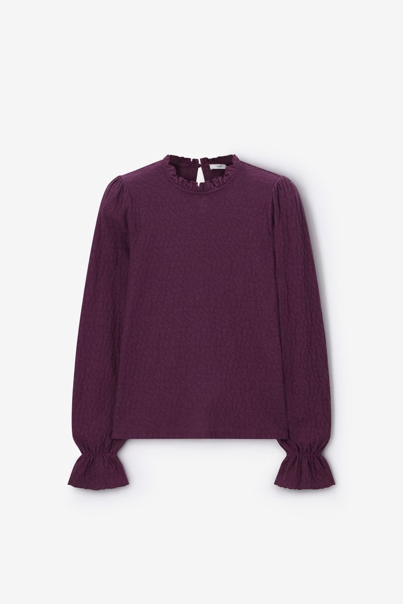 Sissy-Boy - Donkerpaarse top met lurex