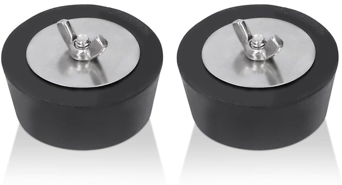 Solidchoice - Winterplug voor zwembad - 2 stuks rubberen pluggen (63mm/2,5 inch)