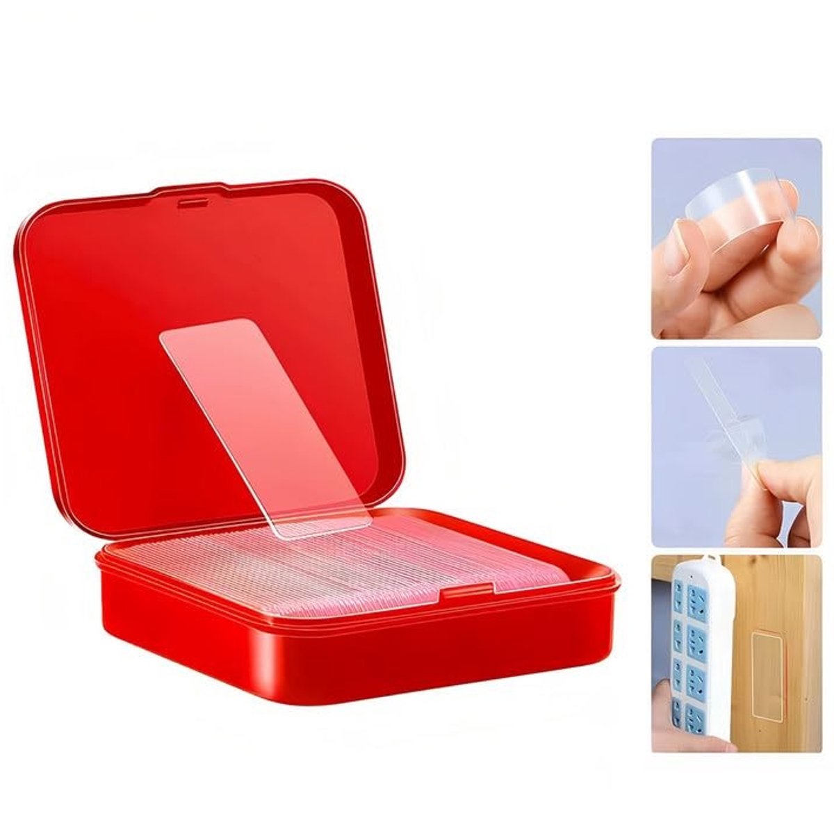 Solidchoice - Set van 60 Herbruikbare Transparante Nano Tape voor Verschillende Toepassingen