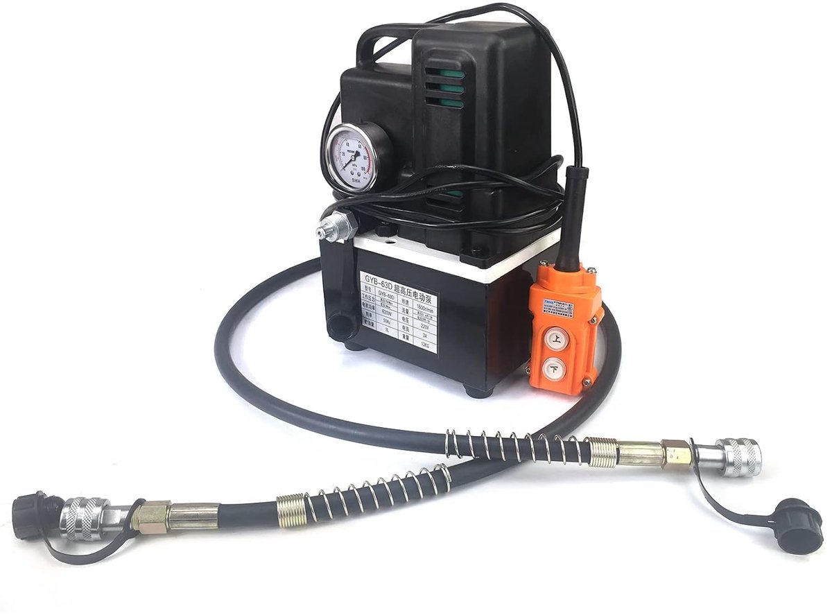 Electric Hydraulic Pump, 3700 rpm, Hydraulic Pump with Solenoid Valve, Oil Pump Station, Hydraulic Press, Electric - ShopVlot