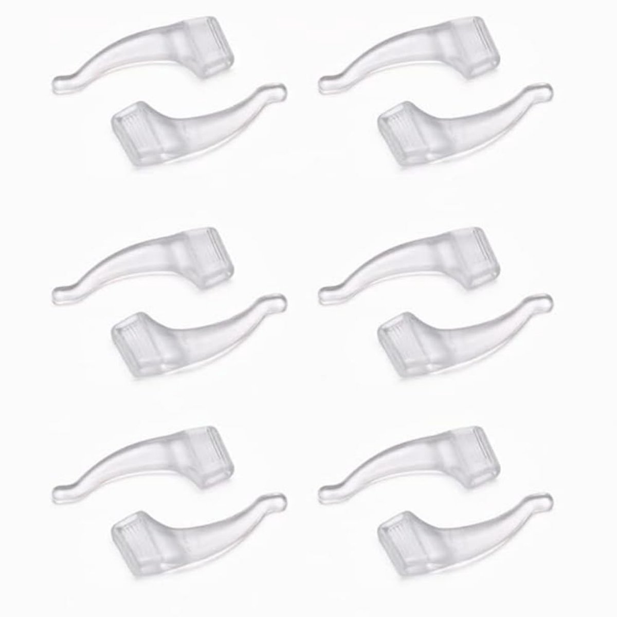 Solidchoice - 6 Paar Zachte Siliconen Oorpads voor Brillen