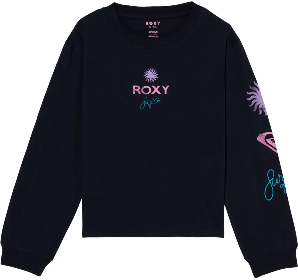 Roxy Orchid Regular Sweatshirt Zwart 12 Years Meisje