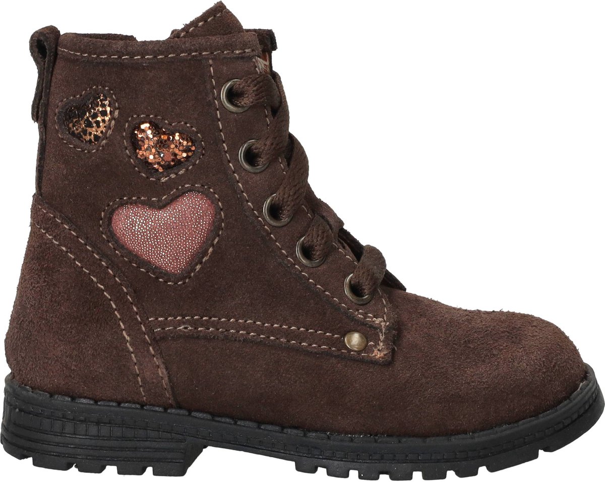 IK-KE Veterboots - Meisjes - Bruin - Maat:26