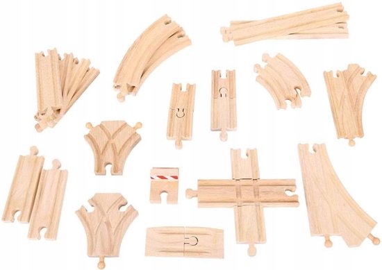 BigJigs Rails Uitbreidingsset van Merkloos — afbeelding 3