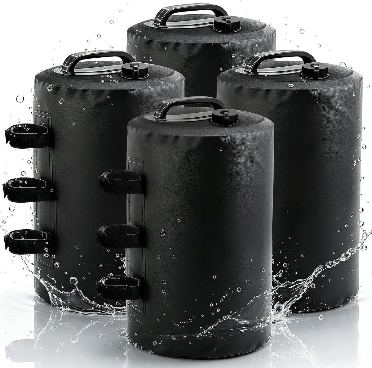 VEEKAY Pack of 4 Tonnel Weights 10L Portable Reusable for Legs Sun Visor Parasol - ShopVlot