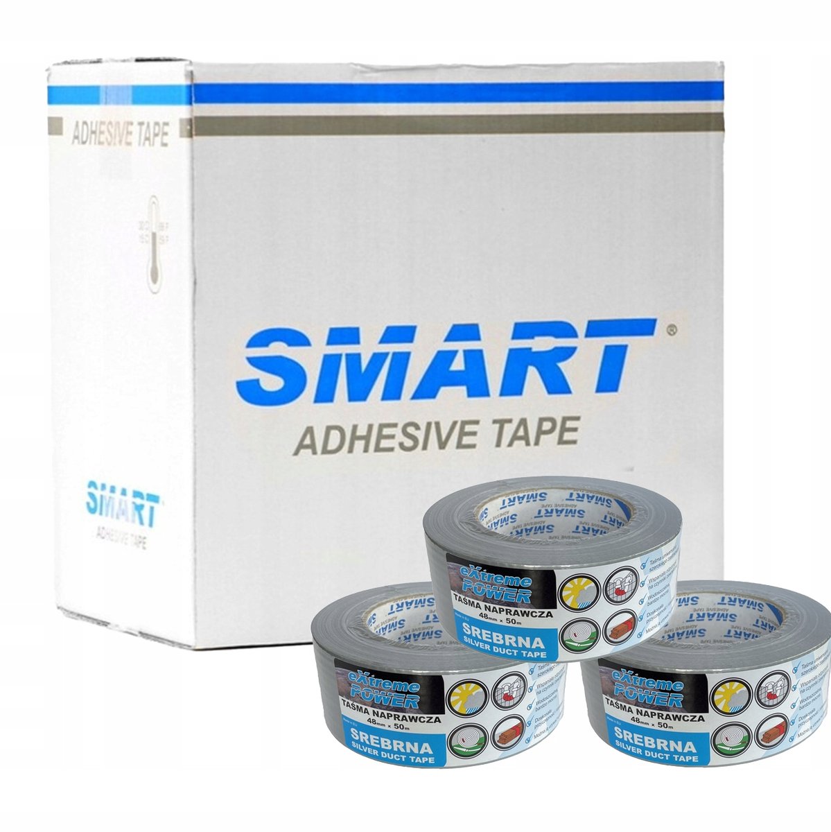 Versterkte Duct Tape Zilver - 24 Rollen - Sterke Reparatie & Montage