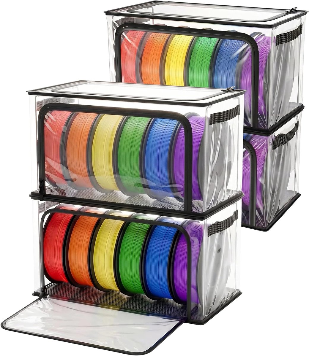 Opbergtas voor 3D-printerfilament, pvc, opvouwbaar, 4 stuks - ShopVlot