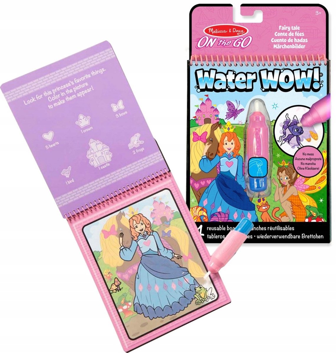Melissa & Doug – Water WOW! Waterkleurboek – Sprookjeswereld – Herbruikbaar — afbeelding 6