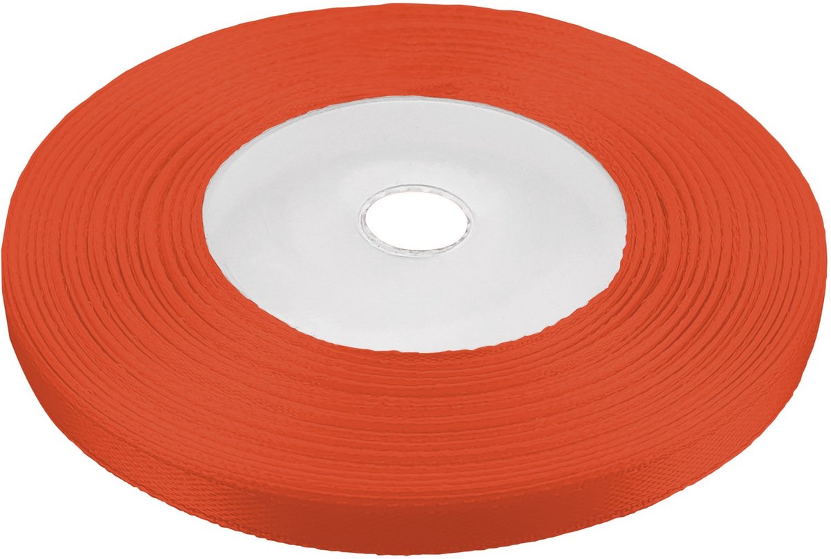 Satine Lint 6mm Baksteen Rood 32m - Decoratie & Knutselen