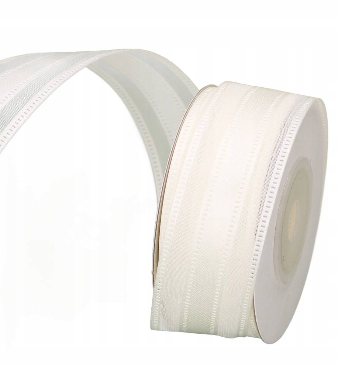 Crème Decoratieve Lint 2,5 cm x 10 Meter - Perfect voor Knutselen & Decoratie