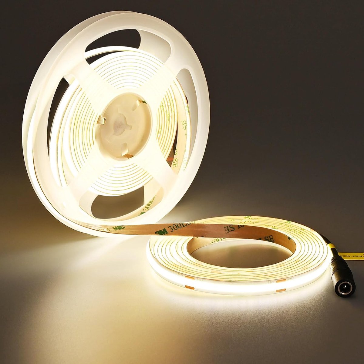 TOPAI 24 V COB ledstrip, 5 m, 4000 K, neutraal wit, 1280 lm/m, zeer helder licht, dimbaar, RA>92, 480 leds/m - ShopVlot