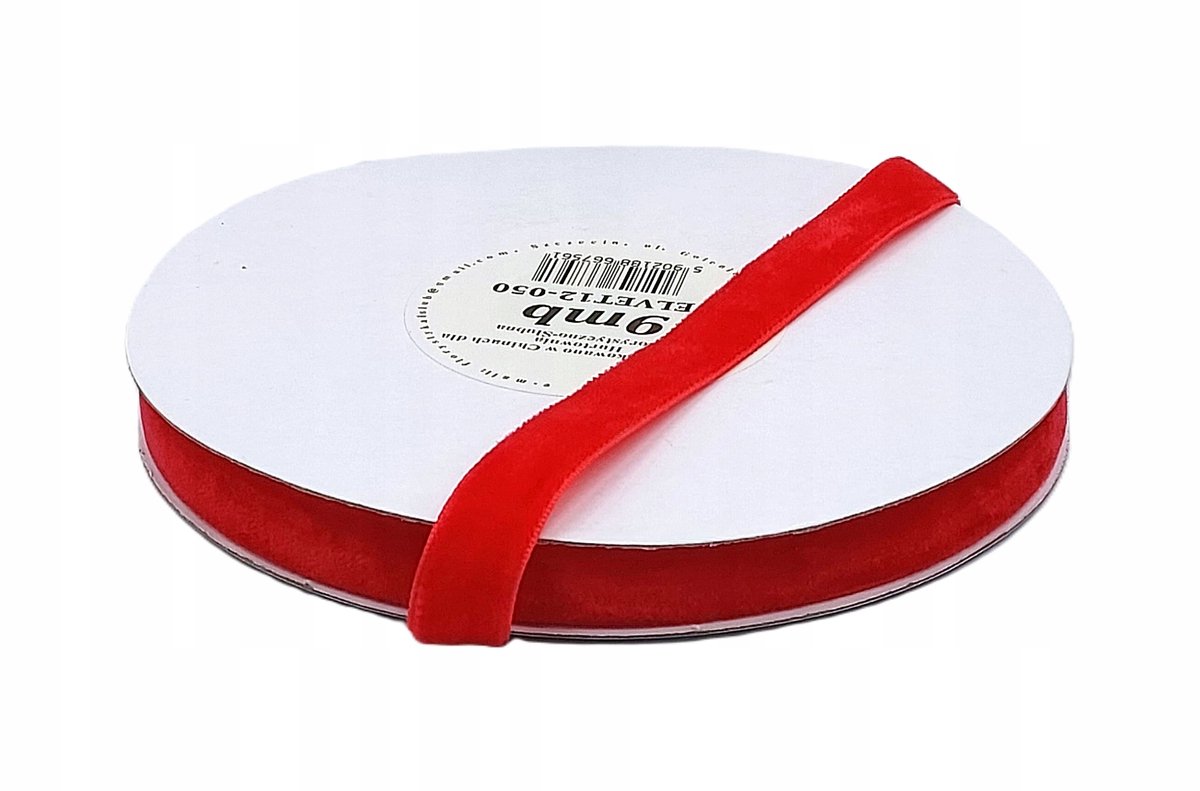 Velvet Lint Lint Lint 12mm 9m - 25 Kleuren