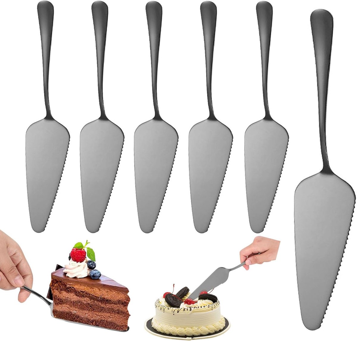Cake Server Set Stainless Steel 6 Pieces Cake Knife Cake Knife Cake Server Stainless Steel Set for Kitchen - ShopVlot