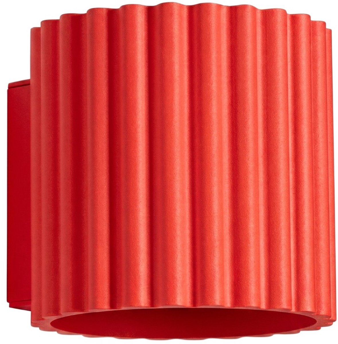 Sollux Lighting Wandlamp AURA - G9 - rood - aluminium - 10x12x10cm