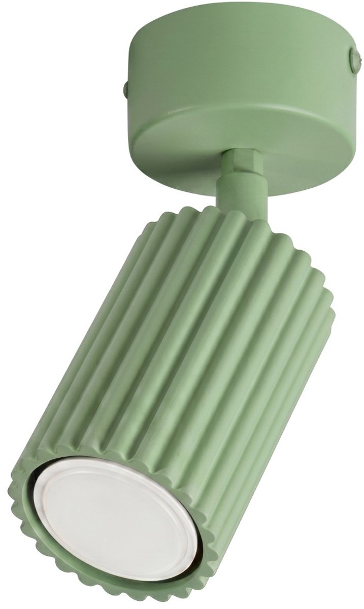 Sollux Lighting Plafondlamp Karbon - GU10 - salie - aluminium - 7x7x18cm