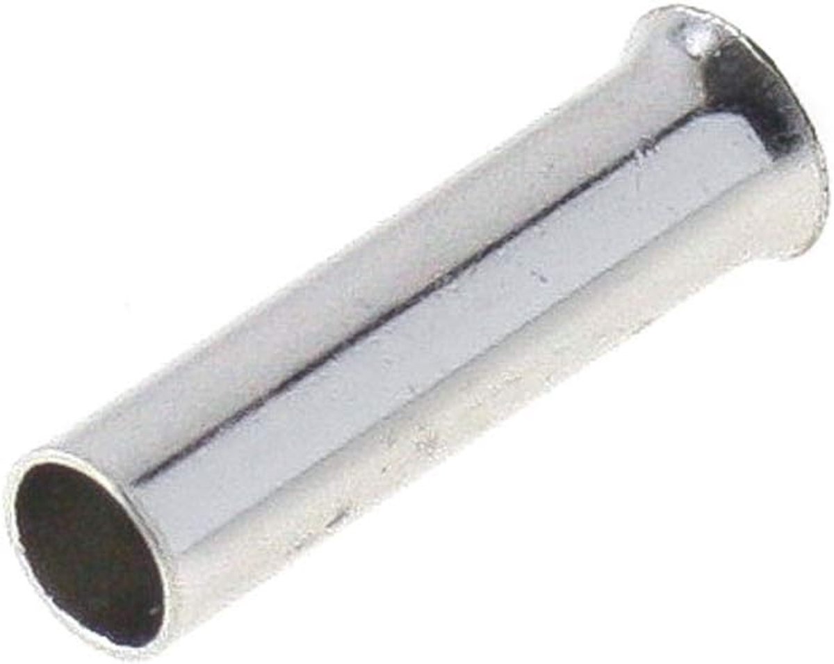 Ferrules 2.5 mm² - blank - 100 stuks - koperen materiaal - ideaal voor elektrische verbindingen - ShopVlot
