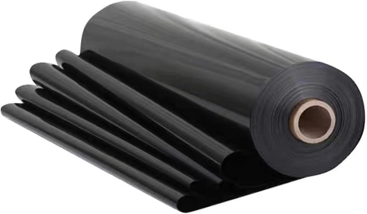 2M X 2M Black Heavy Duty Polythene Plastic Film, Thickened Polythene Coatings for Garden Insulation and Protection - ShopVlot
